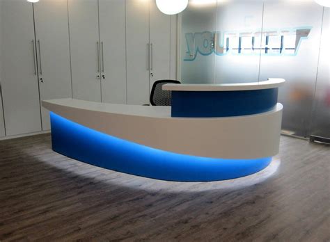 Round Retail Counter Front Reception Desk For Sale