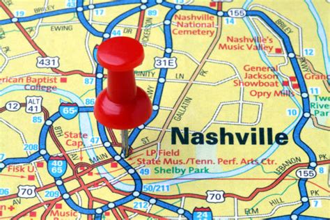 Nashville Map Pictures Images And Stock Photos Istock