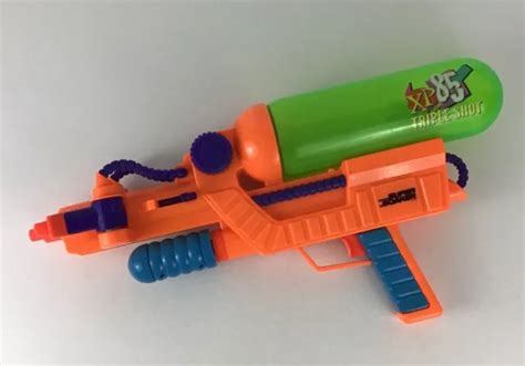 Super Soaker Xp85 Triple Shot Water Squirt Gun Vintage 1996 Larami Air