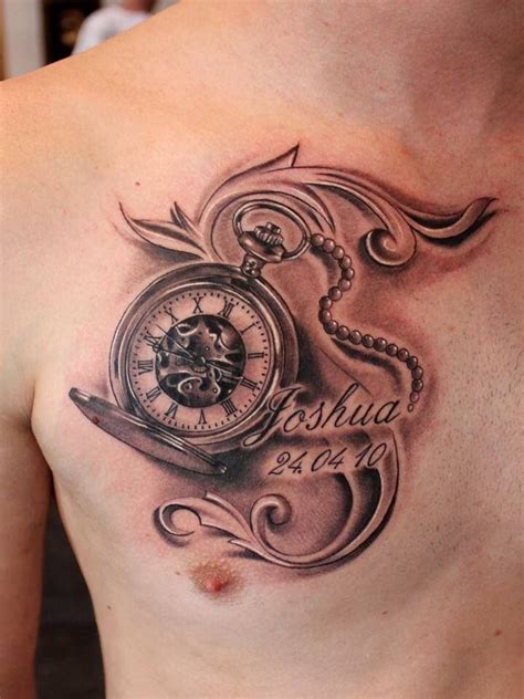 Clock Pocket Watch Memorial Tattoo Skin Art Pinterest Tattoos