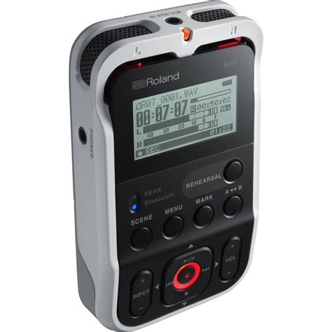 Roland R 07 Portable Audio Recorder White R 07 Wh Bandh Photo