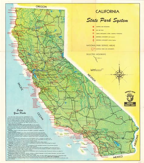 California State Park System Curtis Wright Maps