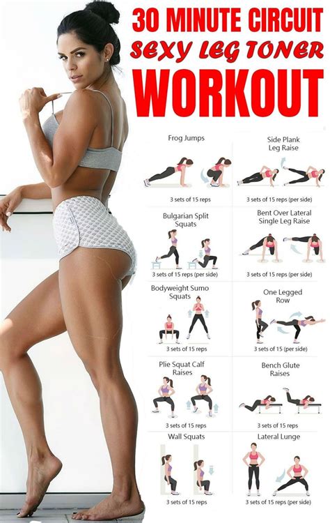 Pin By Nourish Move Love Health F On Minute Workouts Leg Toner Workout Leg Workout