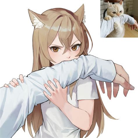 ¿qué Aspecto Tendrían Los Gatos Como Chicas De Anime Este Ilustrador