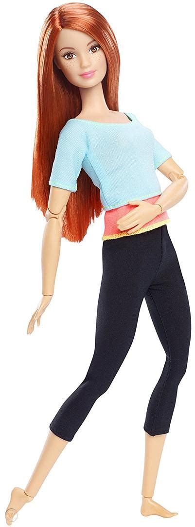 Barbie Made To Move Barbie Girls Doll Blue Top Red Hair Exercise