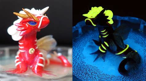 How To Make A Sea Creature Dragon Polymer Clay Tutorial Youtube