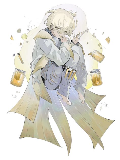 Food Fantasy Torn Legwear Highres Official Art Second Party Source
