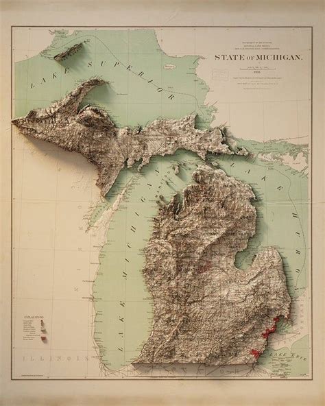 Topographical Map Of Upper Peninsula