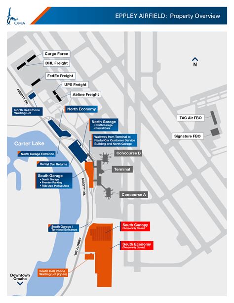 Airport Maps: Eppley Overview | OMA Omaha Eppley Airfield