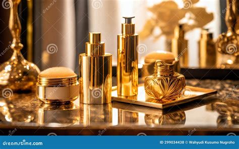 Luxurious Organic Skincare Elegance Stock Illustration - Illustration