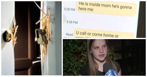 14 Year Old Girl Heard Burglar Banging The Front Door She Immediately Hid Her 4 Year Old Niece