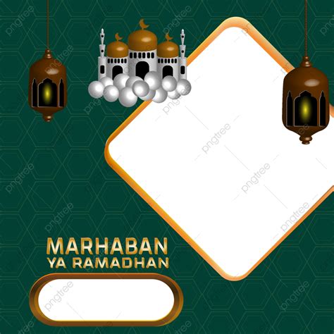 Ramadhan Vector Hd Images Twibbon Marhaban Ya Ramadhan 2022 Twibbon