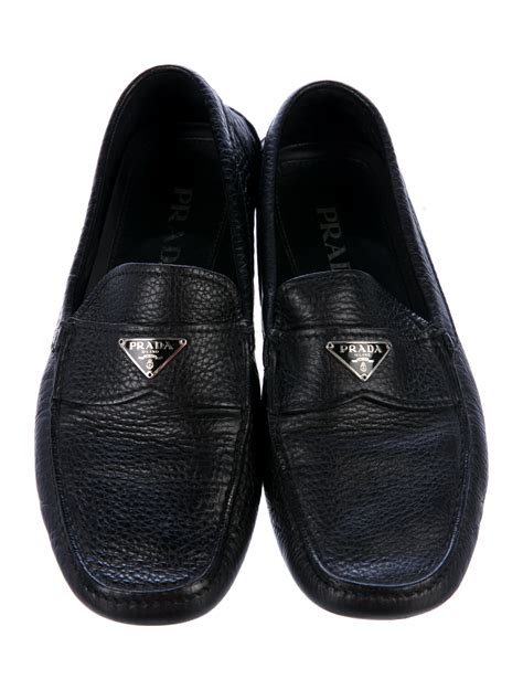 Prada Leather Driving Loafers Shoes Pra175883 The Realreal