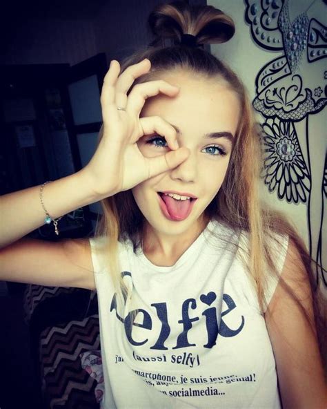12 Year Old Model Anna Grudina From Belarus Gets A Little Goofy