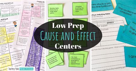 Cause And Effect Games And Centers Teaching Made Practical