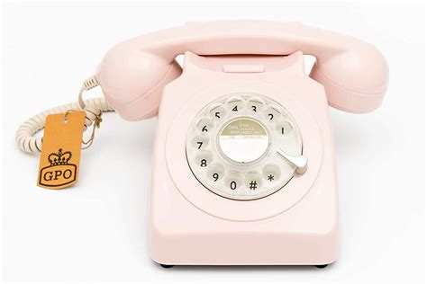 Gpo 746 Rotary Retro Phone 1970s Style Landline Telephone With Curly