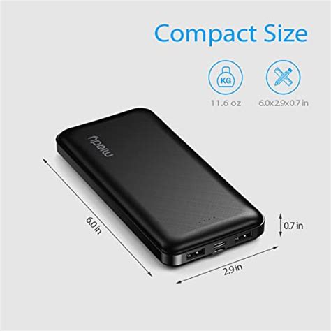 Miady 2 Pack 15000mah Portable Charger Power Bankw Two 5v2a Usb