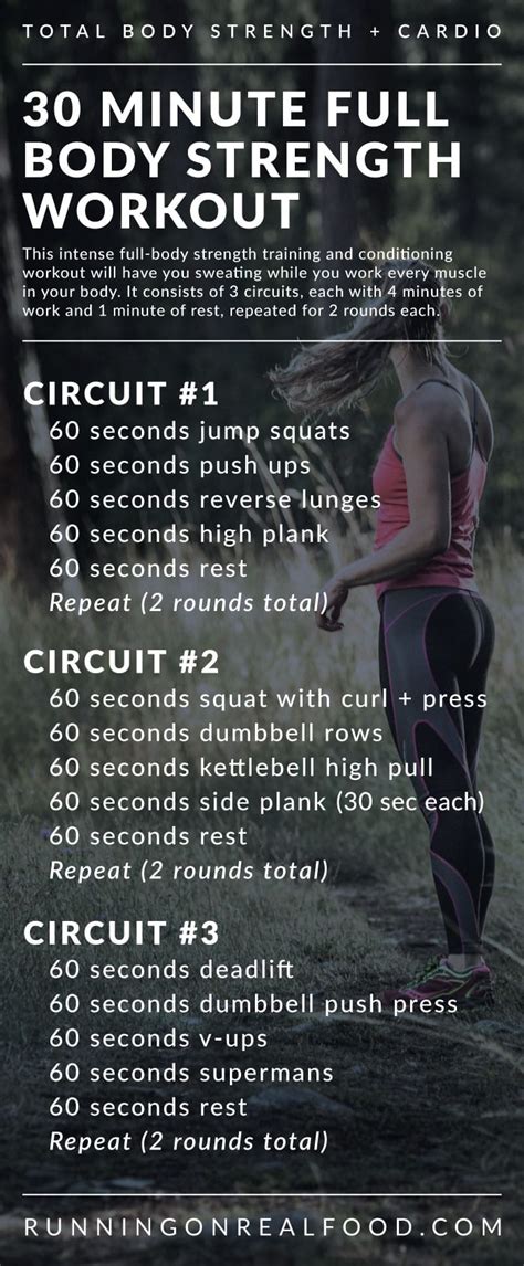 30 Minute Full Body Strength Training Workout For The Gym