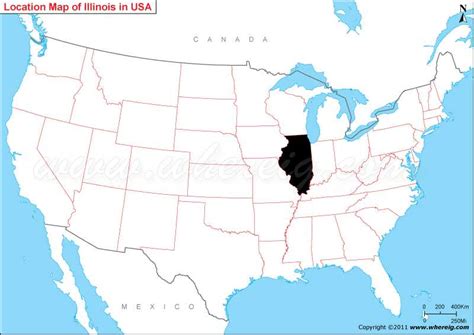 Where Is Illinois State Where Is Illinois Located In The Us Map