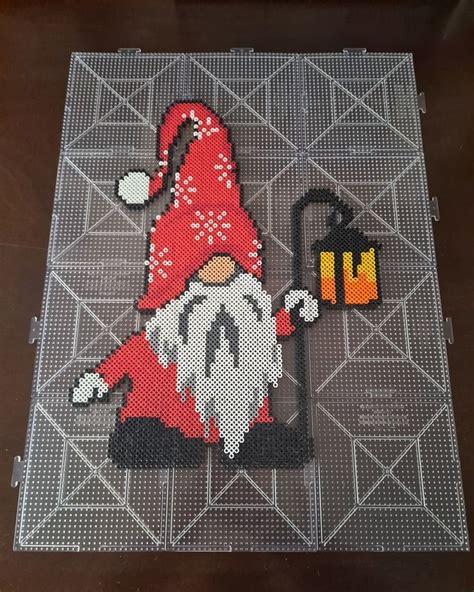 Giant Gnome Perler Bead Pattern For Crafting