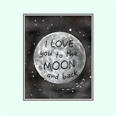 I Love You To The Moon And Back Cute Baby Print Baby Girl Etsy Baby