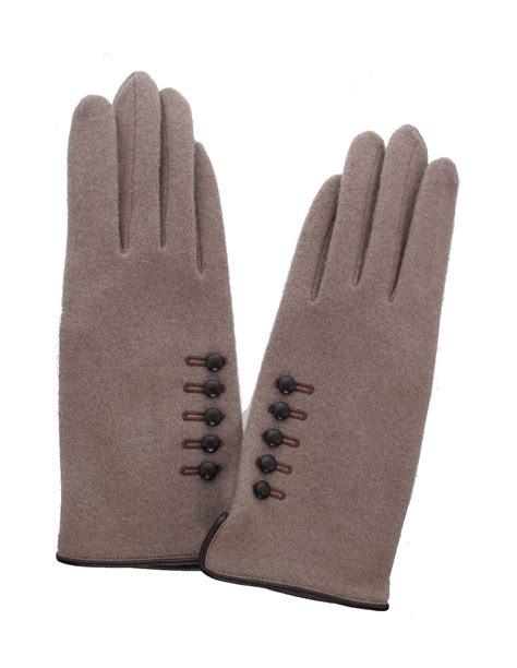 Gants En Laine Taupe Glove Story Achat Vente De Gants