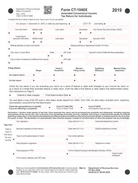 Ct 1040x Fill Out And Sign Printable Pdf Template Signnow