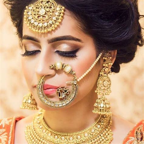 10 Dramatic Nose Rings For Brides Who Want To Make A Style Statement Bridal Look Wedding Blog