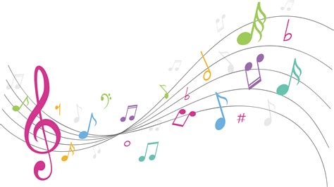 Color Music Notes Clipart Hd Png Download Kindpng