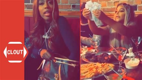 Lil Kim And Kash Doll Fight Over Who Pays The Bill After Dinner Youtube