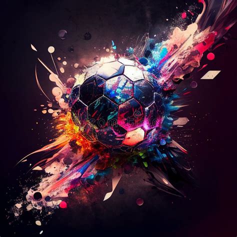 Colorful Abstract Soccer Background Soccer Poster Football Background
