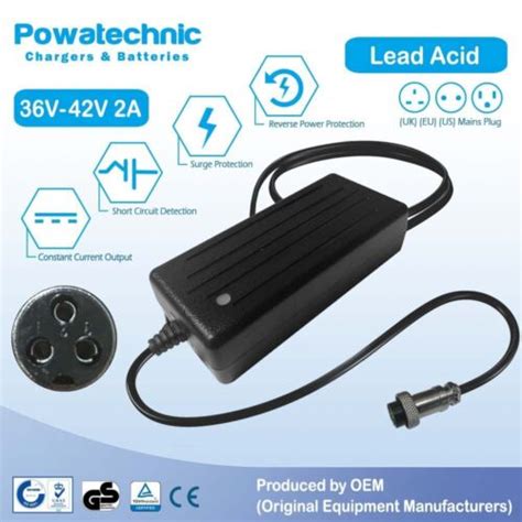 44v 2a Paj 3 Pin Lead Acid Charger For 36v Fairway Rider G3 Golf Buggy