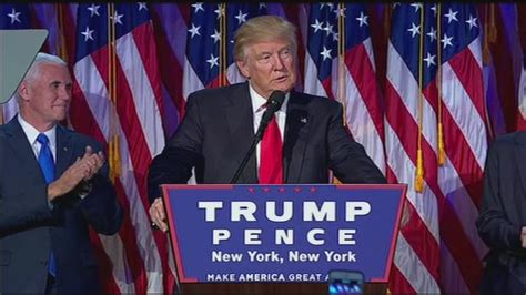 Watch President Elect Donald Trumps Full Victory Speech Following Election Day 2016 Results