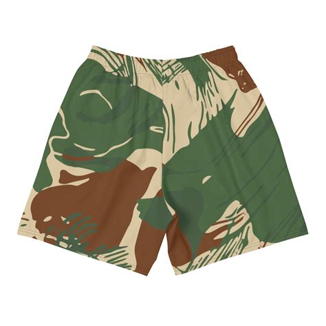 Rhodesian Brushstroke Camouflage V2b Mens Athletic Long Shorts