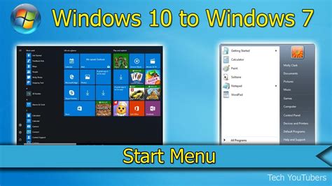 How To Change Windows 10s Start Menu To Windows 7 Youtube