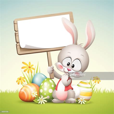 Easter Bunny Sign High Res Vector Graphic Getty Images