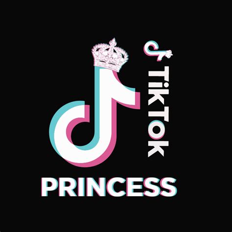 Tiktok Princess Svg Tiktok Svg Queen Svg Tik Tok Logo Svg Inspire