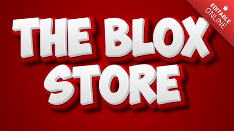 The Blox Store Text Effect Generator