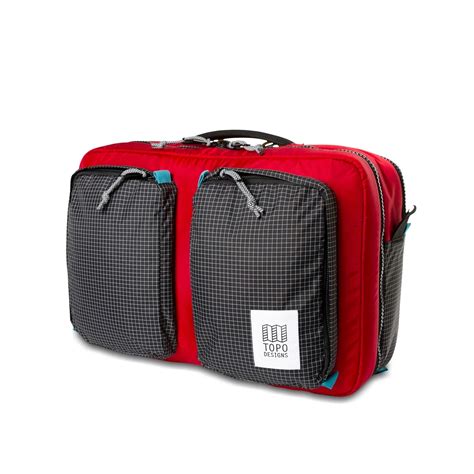 Topo Designs Global Briefcase 3-day Red/Black Ripstop the perfect bag