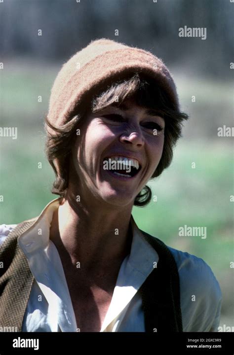 Actress Jane Fonda Whilst Making The Film Circa 1979 Stock Photo Alamy