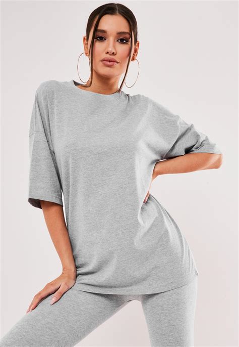 Grey Oversized T Shirt And Leggings Co Ord Set Missguided Australia