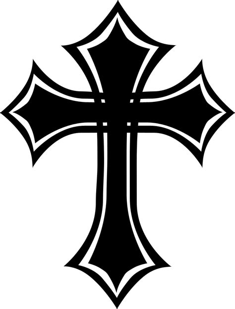 Christian Cross Silhouette Png Isolated Hd Png Mart