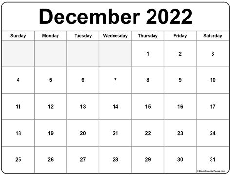 Free December 2022 Printable Calendar Printable Calendar 2023