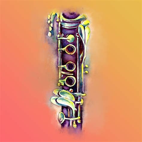 Clarinet On A Bright Background This Is One Of My Favorites And The