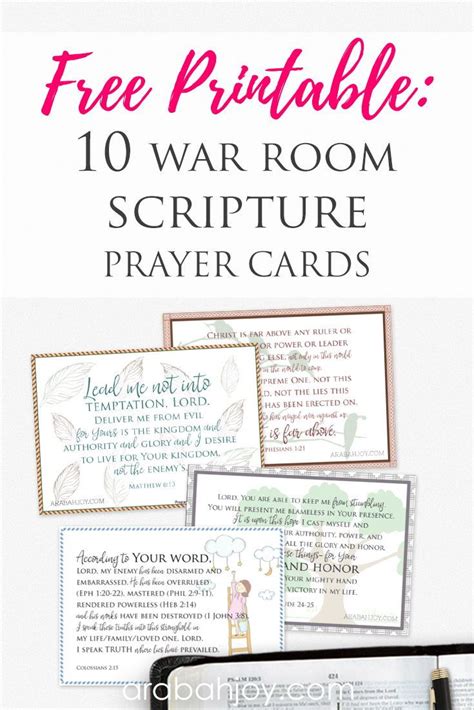 Free Prayer Cards 10 War Room Prayer Cards War Room Prayer War Room