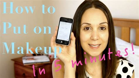 How To Put On Makeup In 5 Minutes Test Quick Makeup Tutorial Youtube