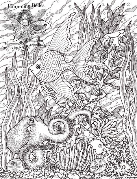42 Underwater Coloring Pages Printable