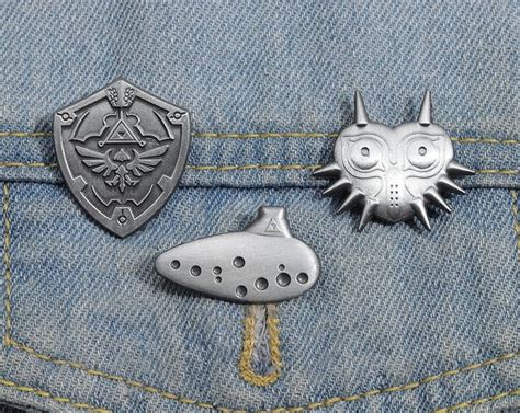 The Legend Of Zelda ‘silver Hylian Shield Enamel Pin Distinct Pins