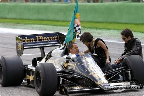 Gerhard Berger With Ayrton Senna S Sister Viviane And Her Son Bruno At San Marino Gp High Res