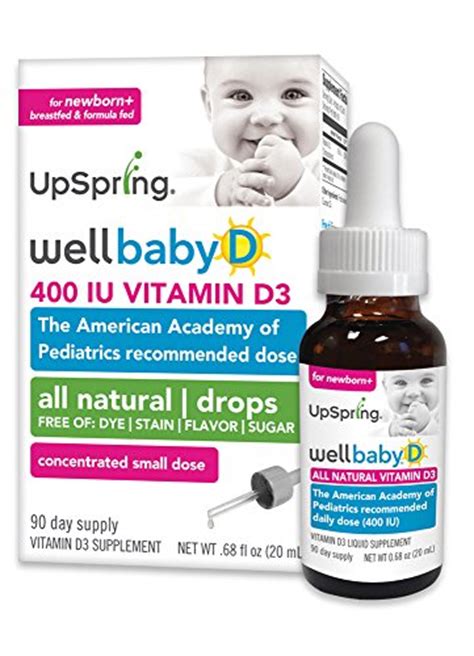 Upspring Wellbaby D Vitamin D3 Drops For Baby 20ml 400 Iu Toddler